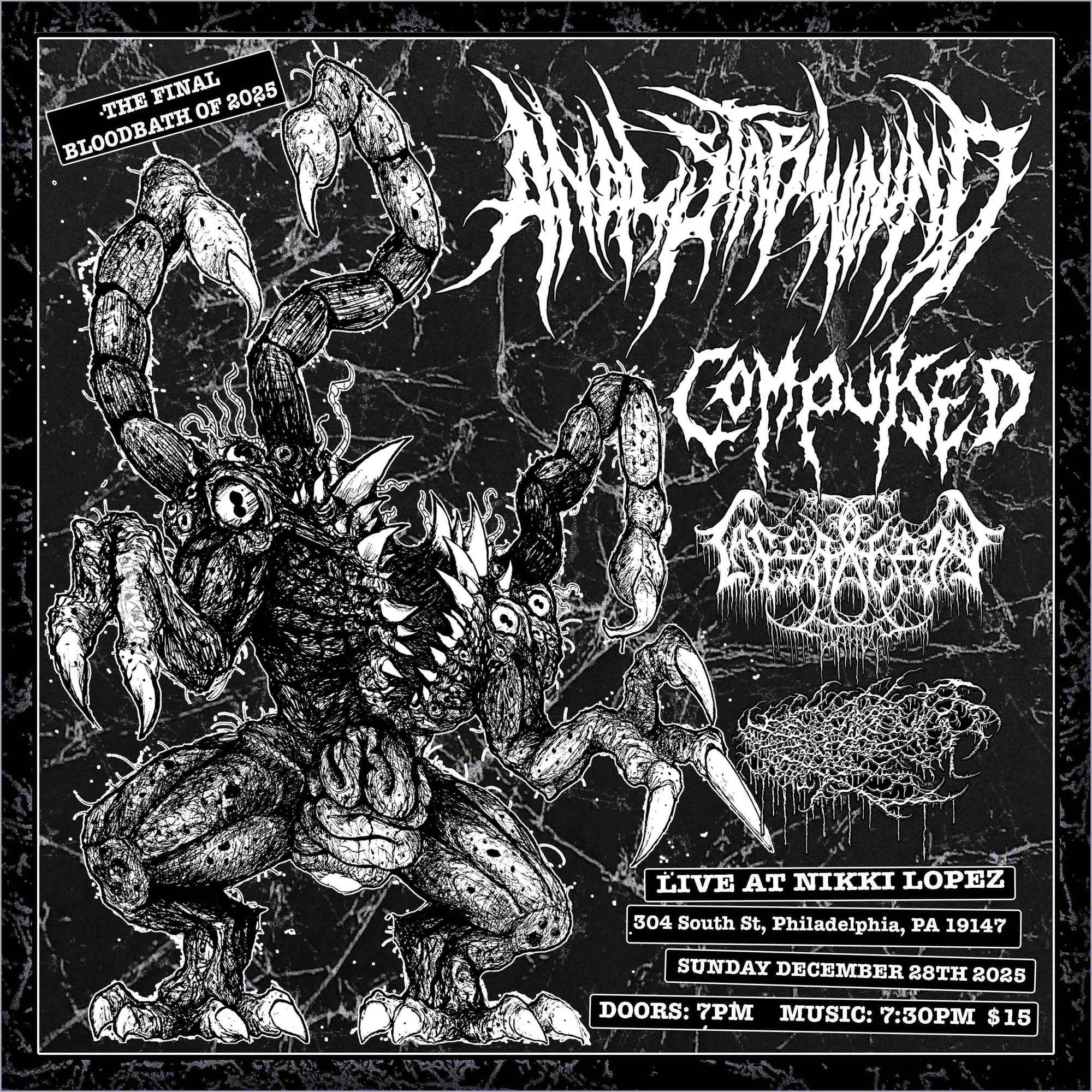 December 28, 2025 show flyer